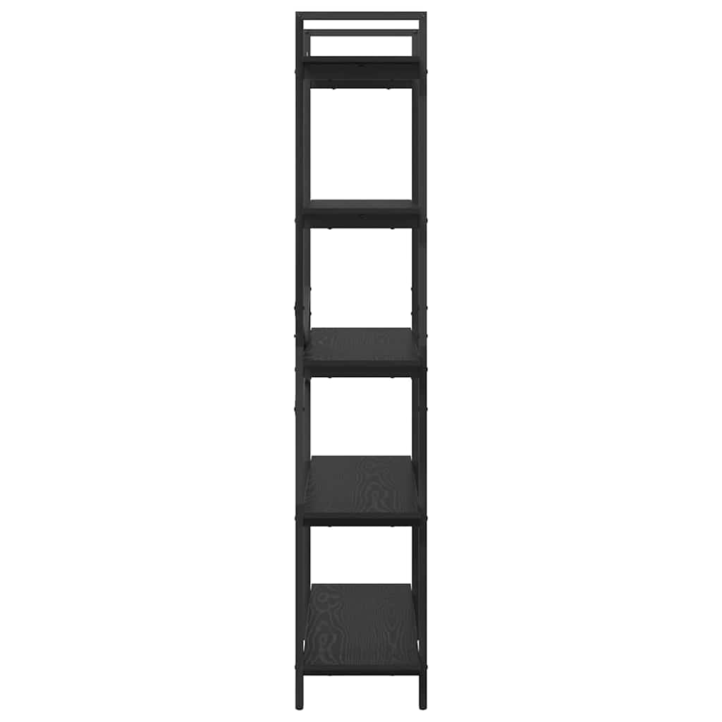vidaXL Półka na książki Czarny Dąb 100 x 33,5 x 178 cm
