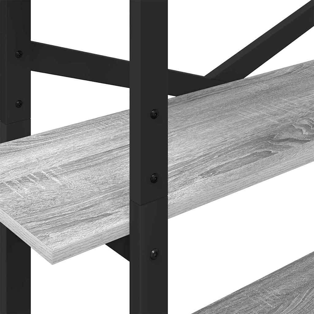 vidaXL Półka na książki Szary Sonoma 100 x 33,5 x 178 cm