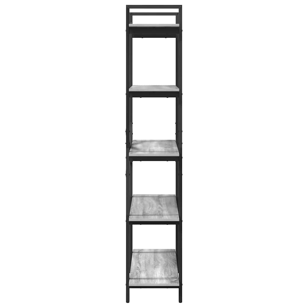 vidaXL Półka na książki Szary Sonoma 100 x 33,5 x 178 cm