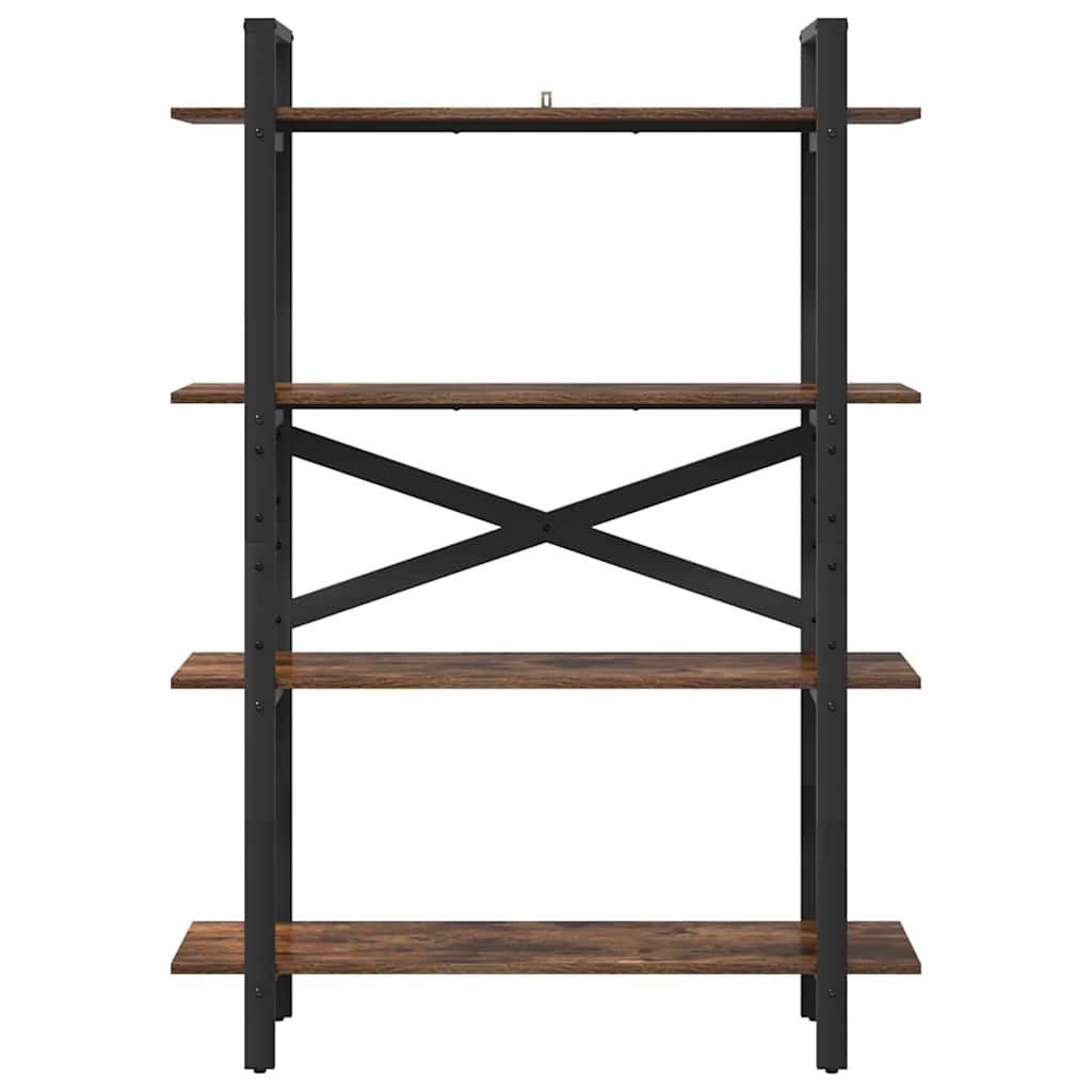 vidaXL Półka na książki Dąb wędzony 100 x 33,5 x 140 cm
