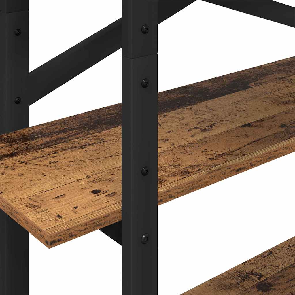 vidaXL Półka na książki Stare drewno 100 x 33,5 x 140 cm