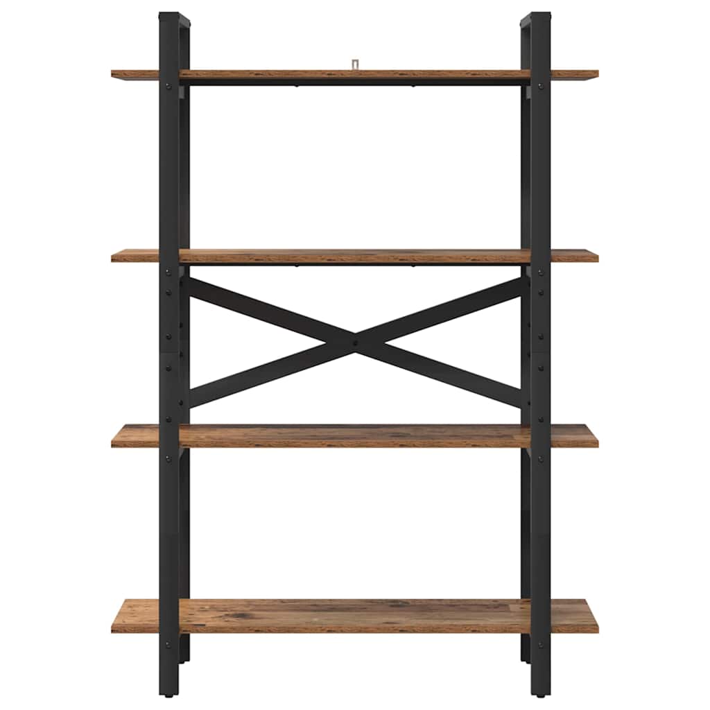 vidaXL Półka na książki Stare drewno 100 x 33,5 x 140 cm
