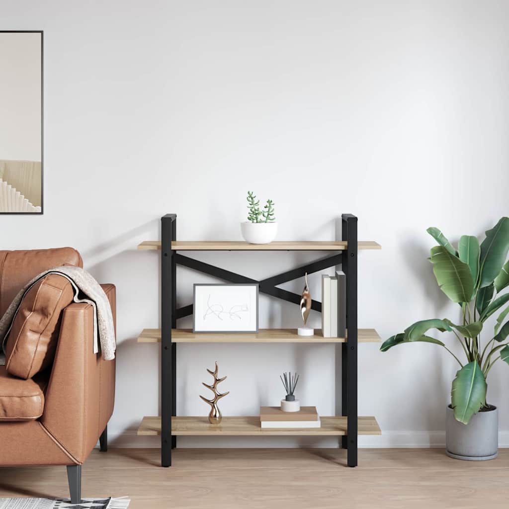 vidaXL Półka na książki Dąb Sonoma 100 x 33,5 x 102 cm