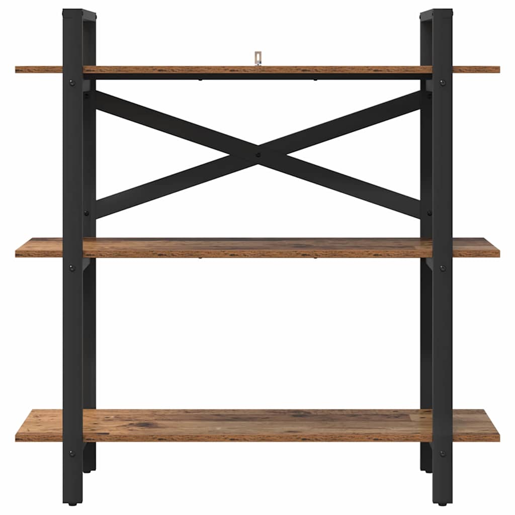 vidaXL Półka na książki Stare drewno 100 x 33,5 x 102 cm