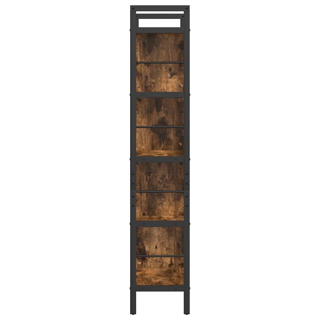 vidaXL Półka na książki Dąb wędzony 75 x 30 x 156 cm