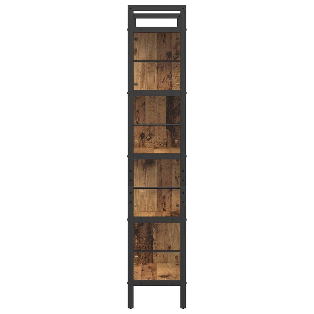 vidaXL Półka na książki Stare drewno 75 x 30 x 156 cm