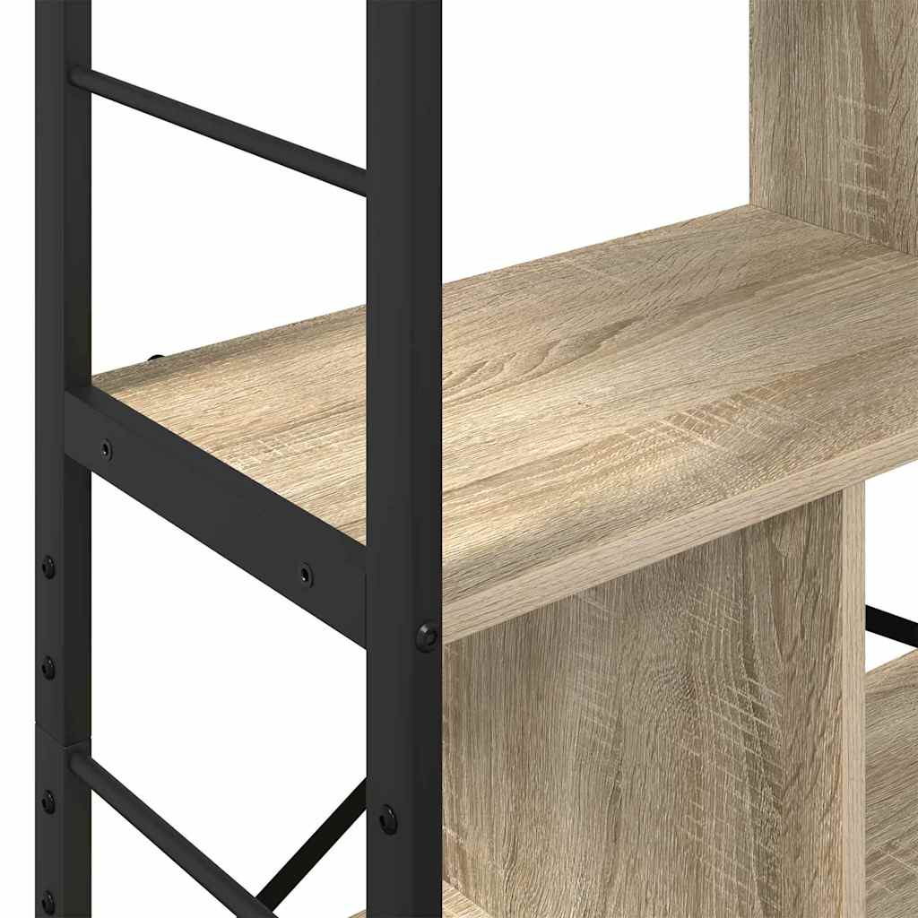 vidaXL Półka na książki Dąb Sonoma 75 x 30 x 123,5 cm