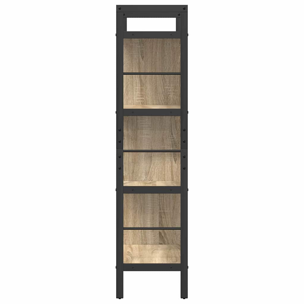 vidaXL Półka na książki Dąb Sonoma 75 x 30 x 123,5 cm