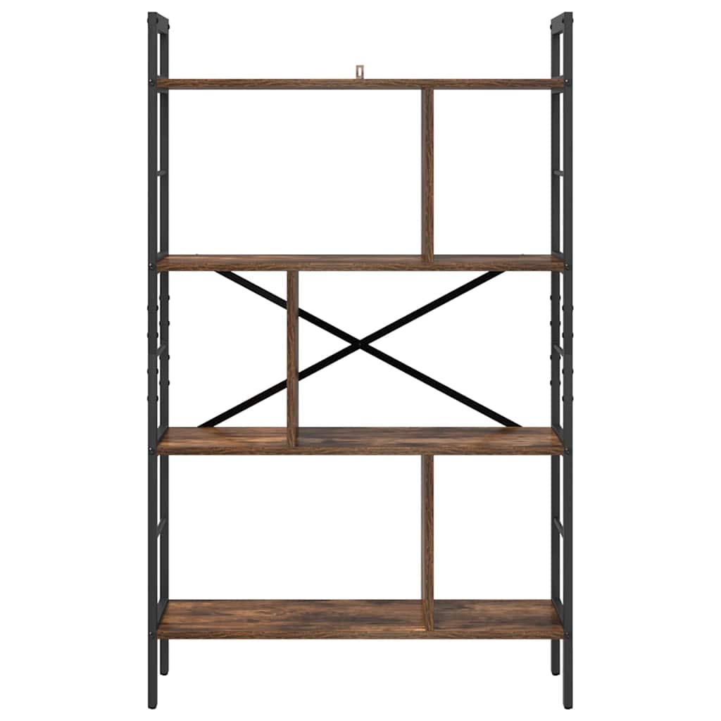 vidaXL Półka na książki Dąb wędzony 75 x 30 x 123,5 cm