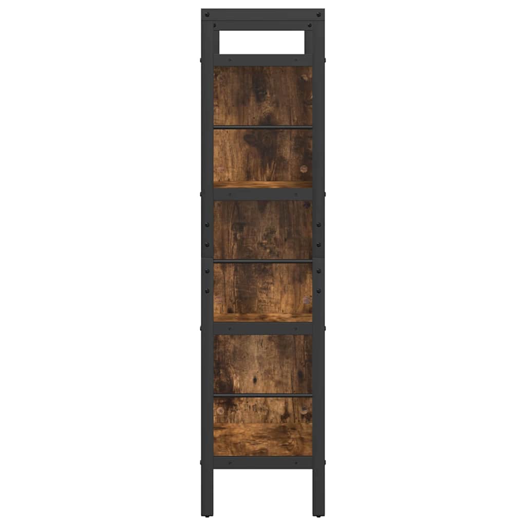 vidaXL Półka na książki Dąb wędzony 75 x 30 x 123,5 cm