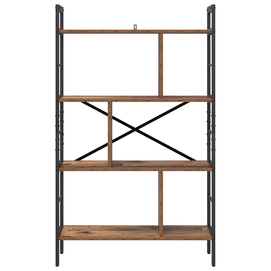 vidaXL Półka na książki Stare drewno 75 x 30 x 123,5 cm