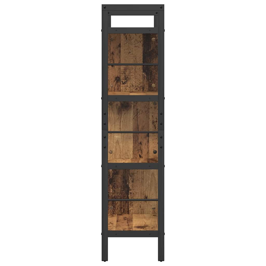 vidaXL Półka na książki Stare drewno 75 x 30 x 123,5 cm