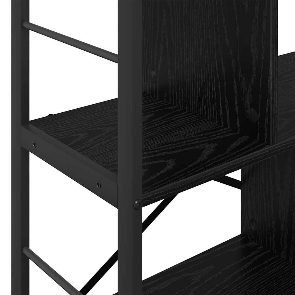 vidaXL Półka na książki Czarny Dąb 75 x 30 x 91 cm