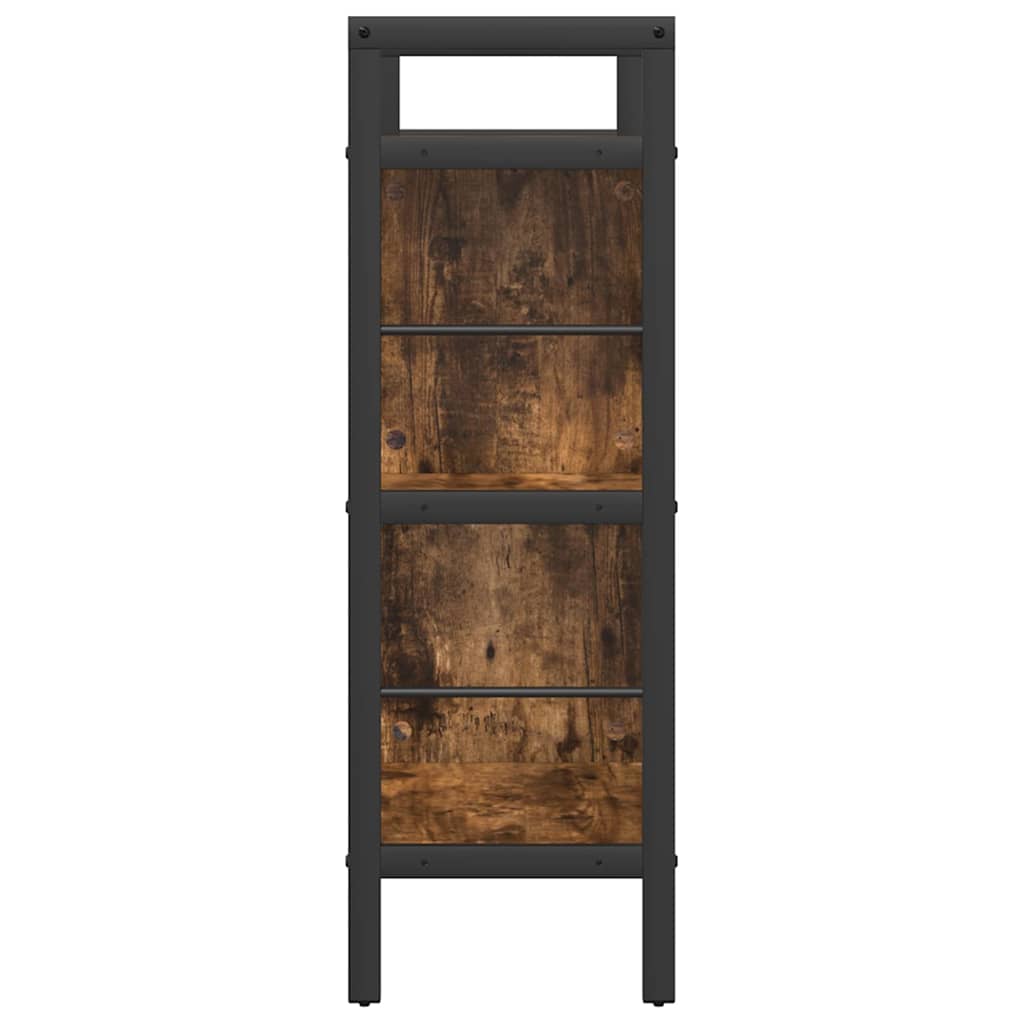 vidaXL Półka na książki Dąb wędzony 75 x 30 x 91 cm