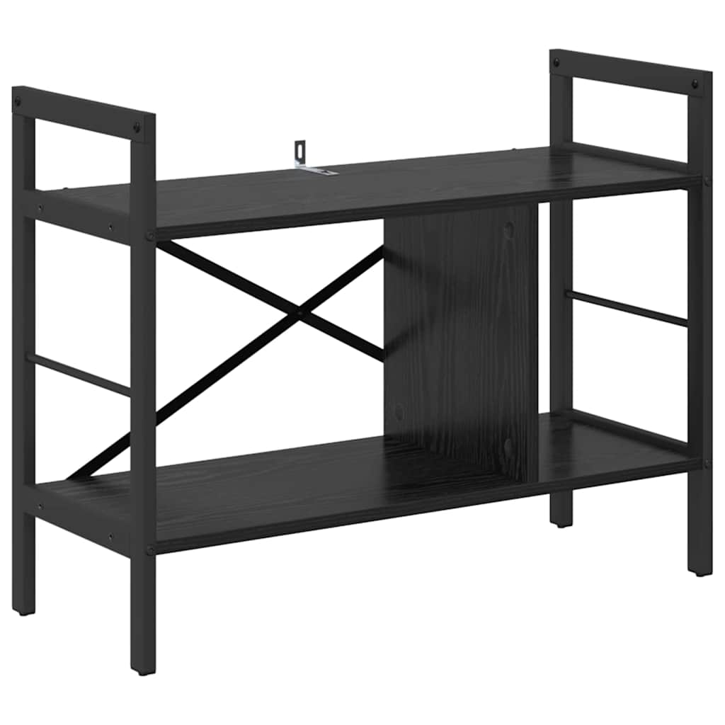 vidaXL Półka na książki Czarny Dąb 75 x 30 x 58,5 cm