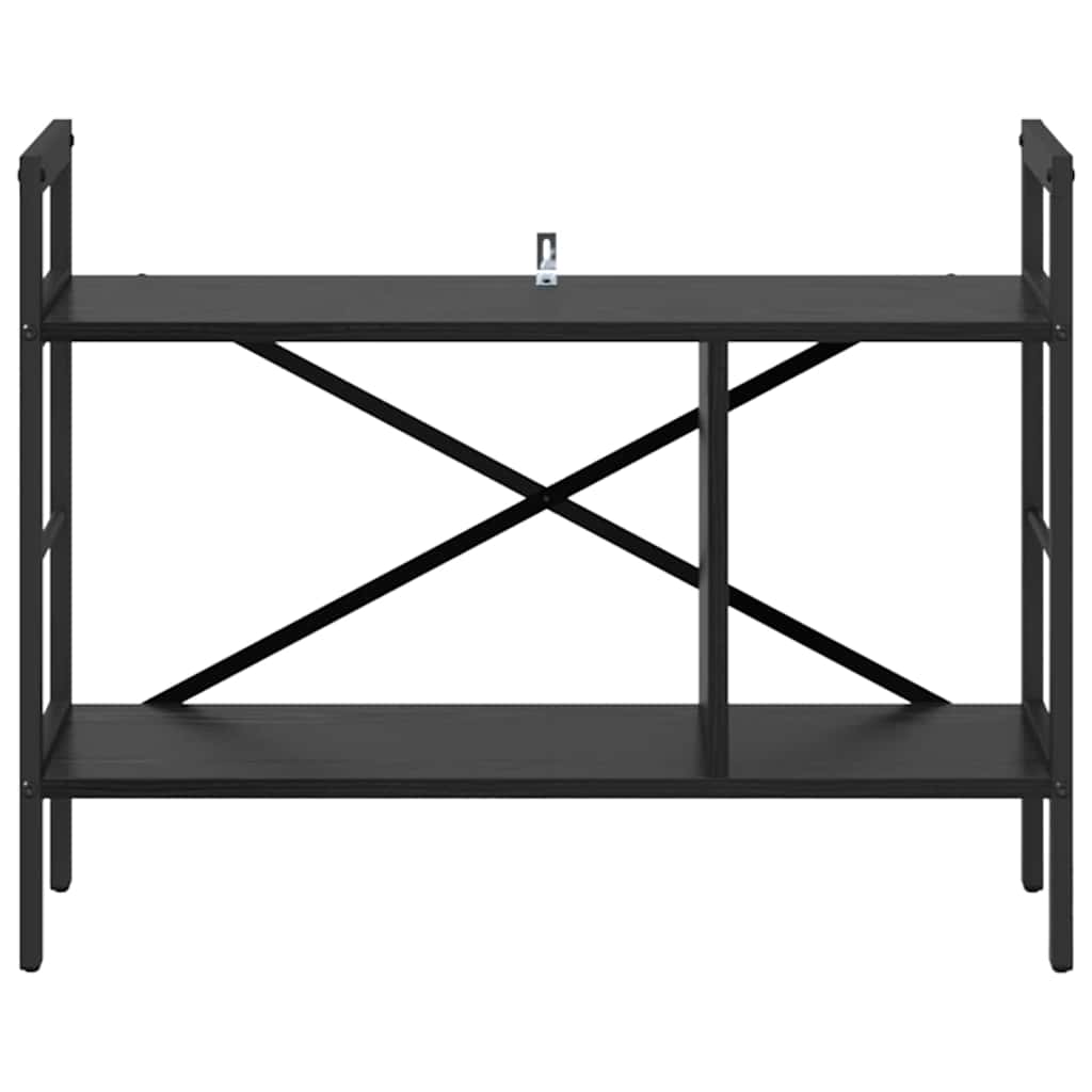 vidaXL Półka na książki Czarny Dąb 75 x 30 x 58,5 cm
