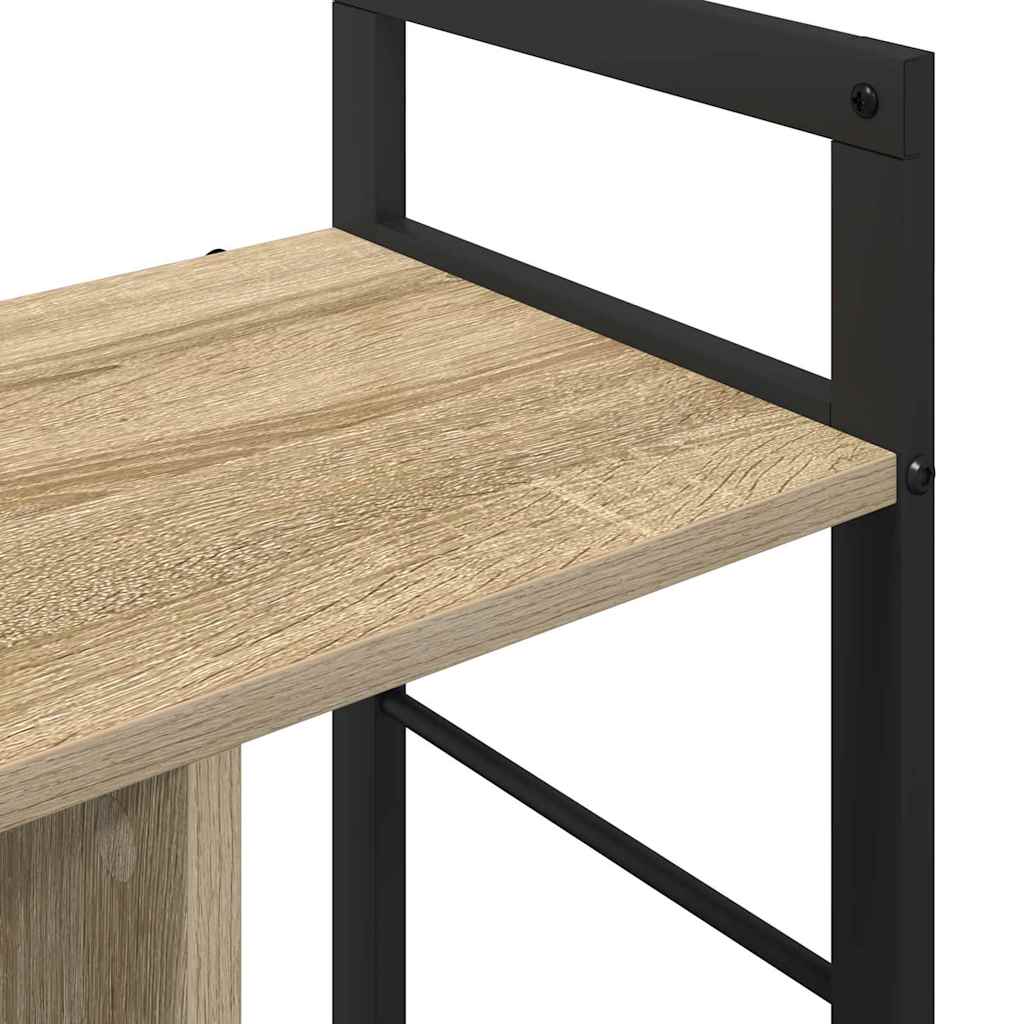 vidaXL Półka na książki Dąb Sonoma 75 x 30 x 58,5 cm