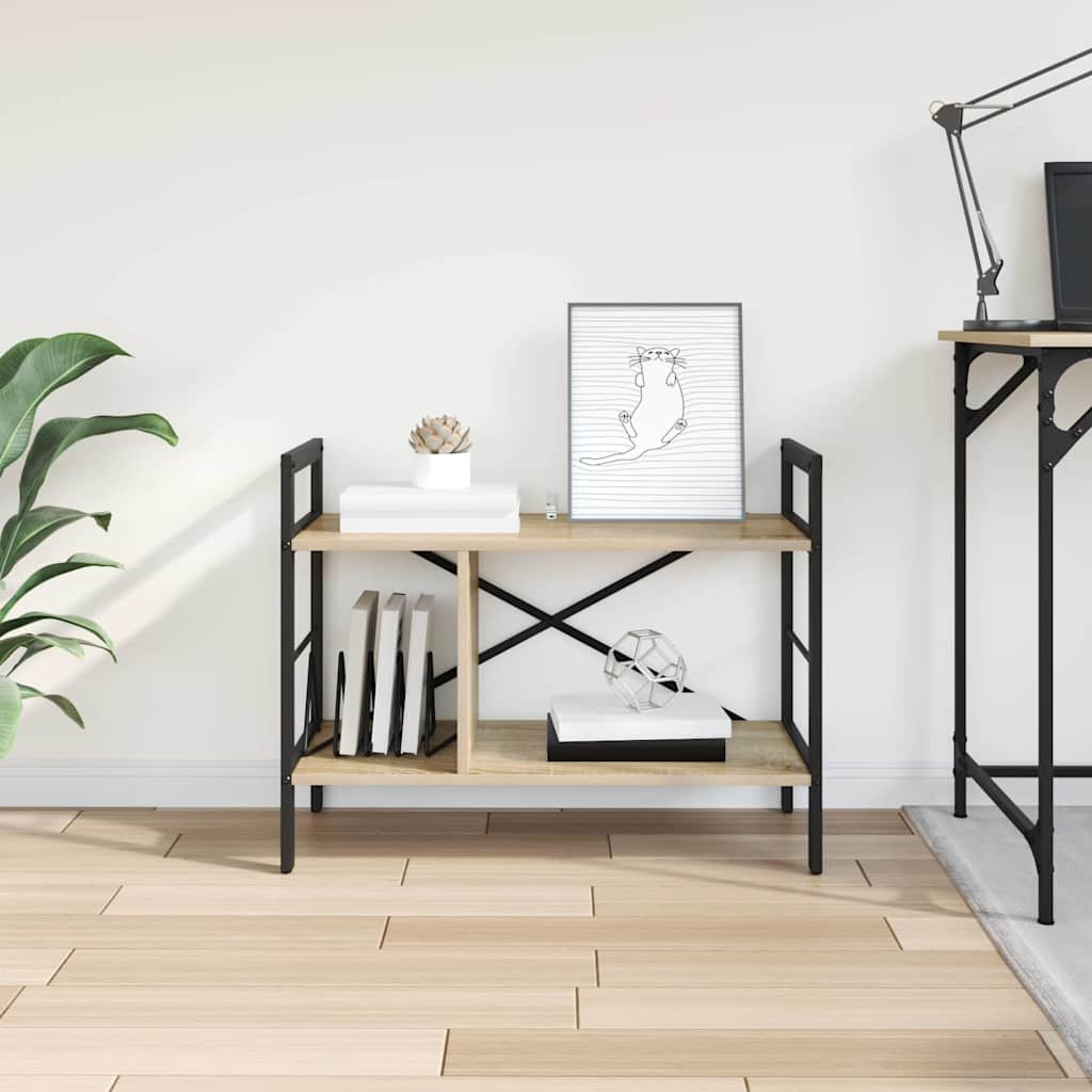 vidaXL Półka na książki Dąb Sonoma 75 x 30 x 58,5 cm