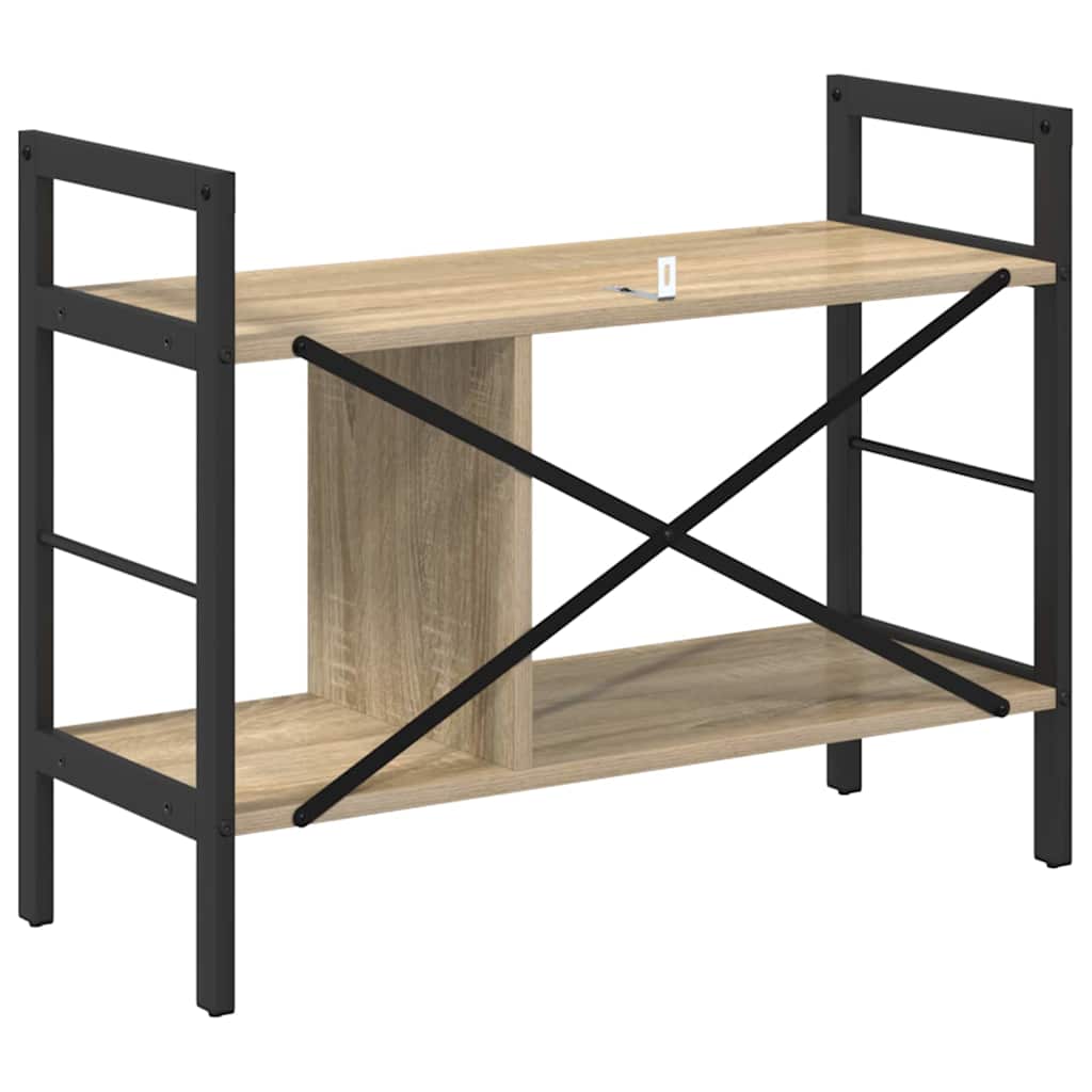 vidaXL Półka na książki Dąb Sonoma 75 x 30 x 58,5 cm