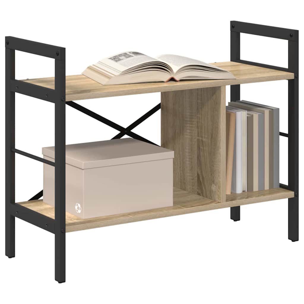 vidaXL Półka na książki Dąb Sonoma 75 x 30 x 58,5 cm