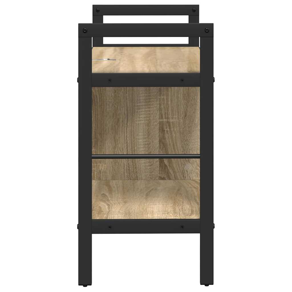 vidaXL Półka na książki Dąb Sonoma 75 x 30 x 58,5 cm