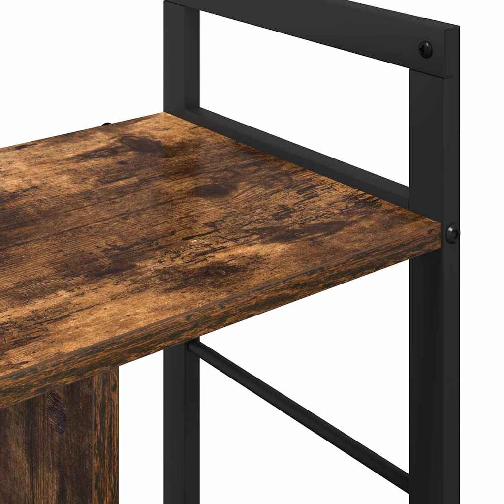 vidaXL Półka na książki Dąb wędzony 75 x 30 x 58,5 cm