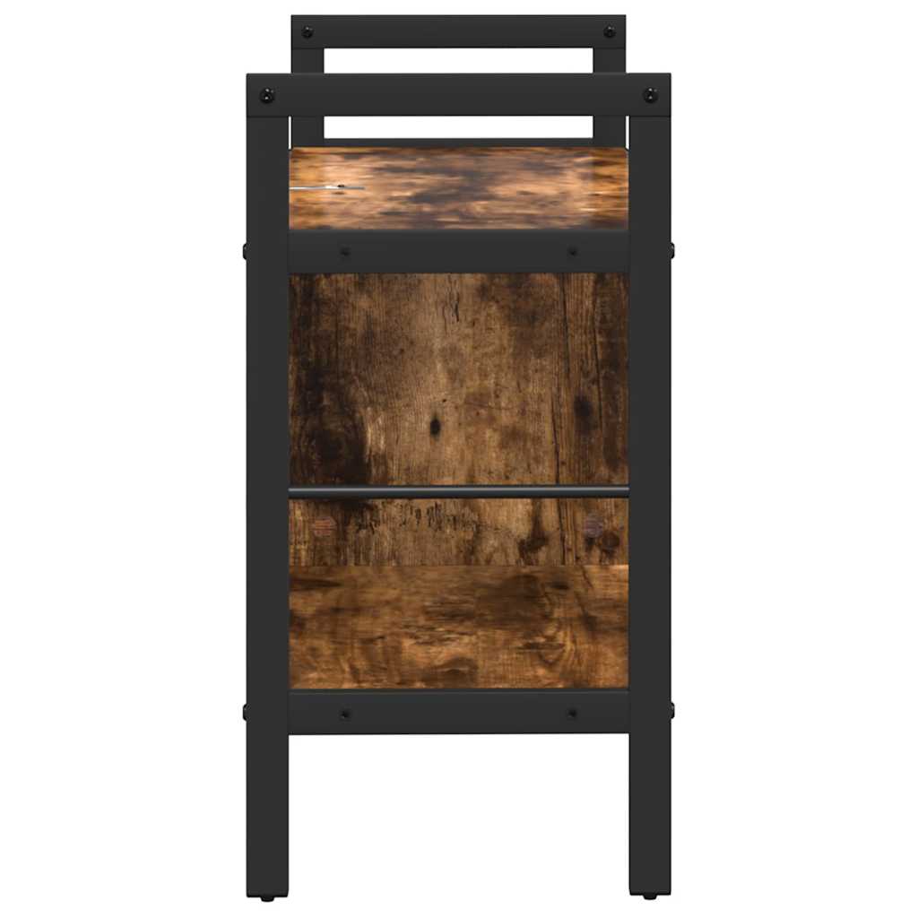 vidaXL Półka na książki Dąb wędzony 75 x 30 x 58,5 cm