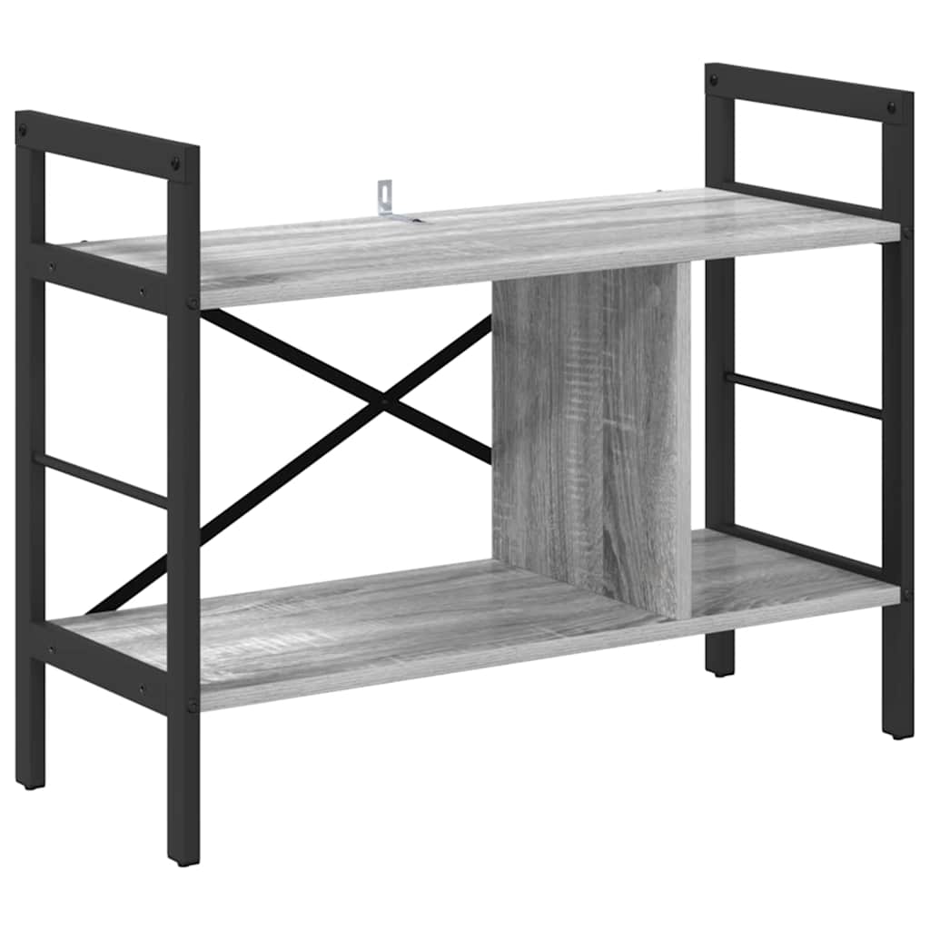 vidaXL Półka na książki Szary Sonoma 75 x 30 x 58,5 cm
