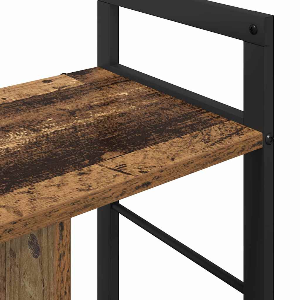 vidaXL Półka na książki Stare drewno 75 x 30 x 58,5 cm