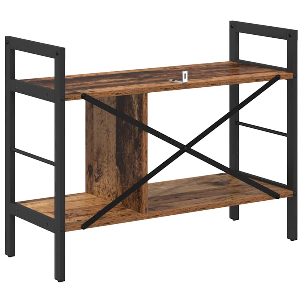 vidaXL Półka na książki Stare drewno 75 x 30 x 58,5 cm