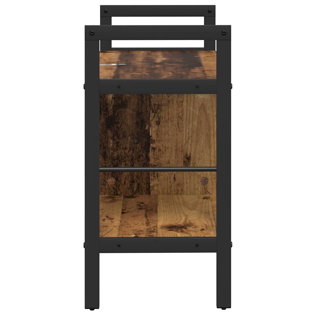 vidaXL Półka na książki Stare drewno 75 x 30 x 58,5 cm