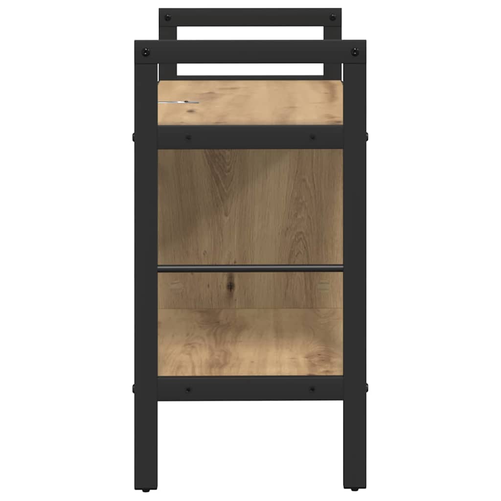 vidaXL Półka na książki Dąb rzemieślniczy 75 x 30 x 58,5 cm