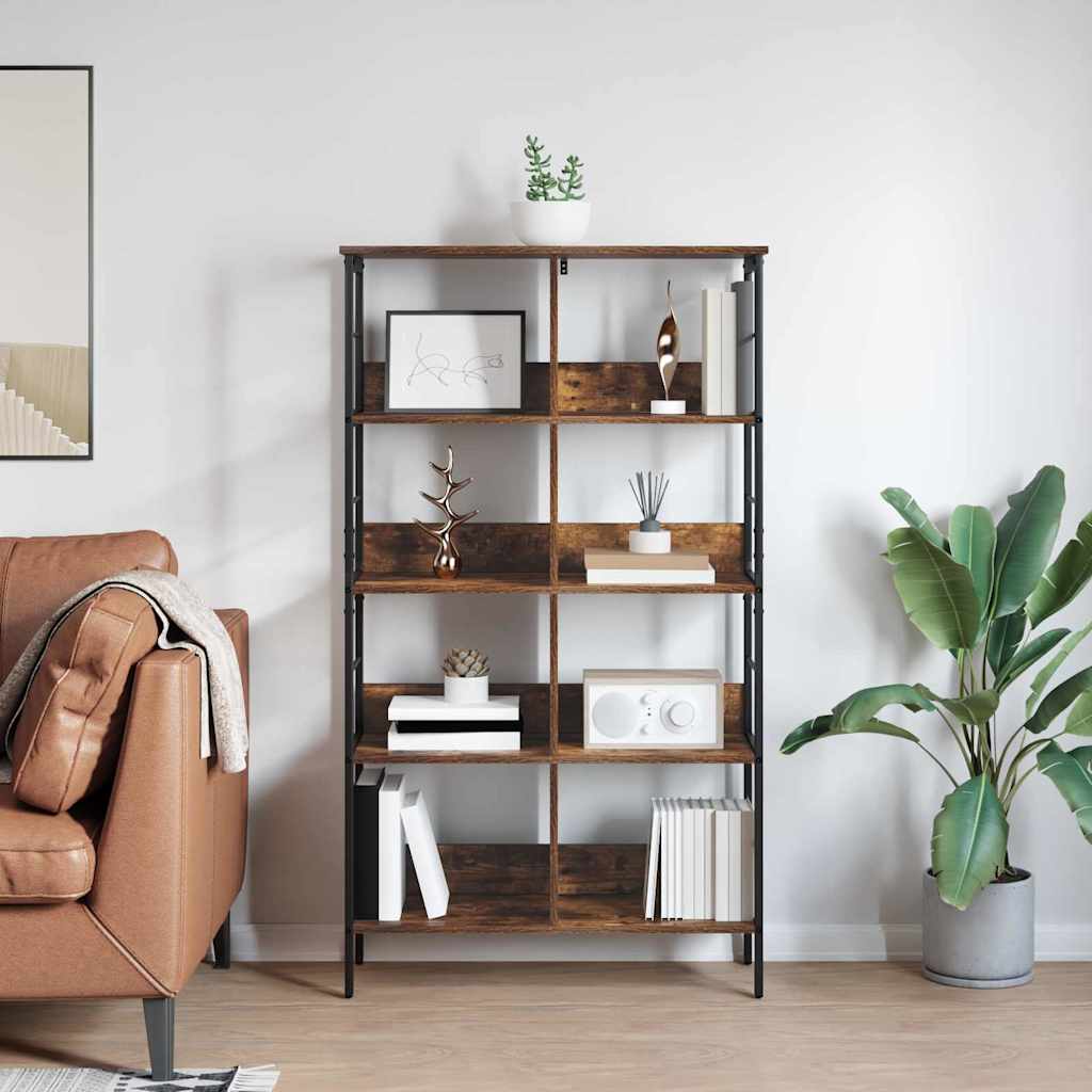 vidaXL Półka na książki Dąb wędzony 82 x 32 x 144,5 cm