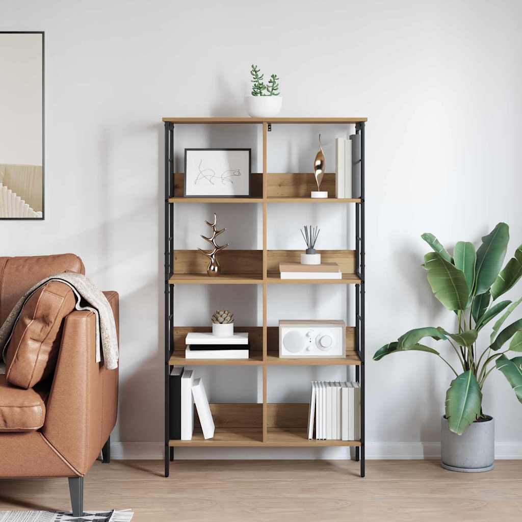 vidaXL Półka na książki Dąb rzemieślniczy 82 x 32 x 144,5 cm