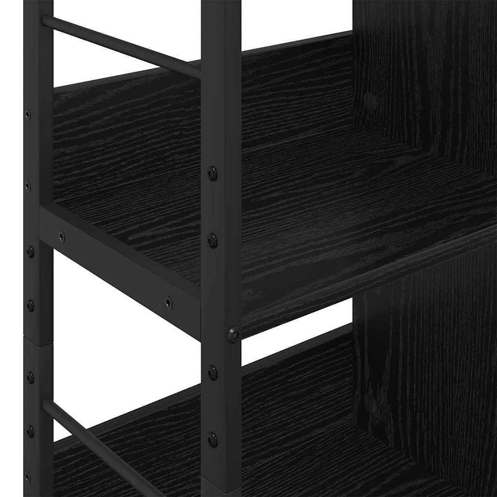 vidaXL Półka na książki Czarny Dąb 82 x 32 x 112 cm