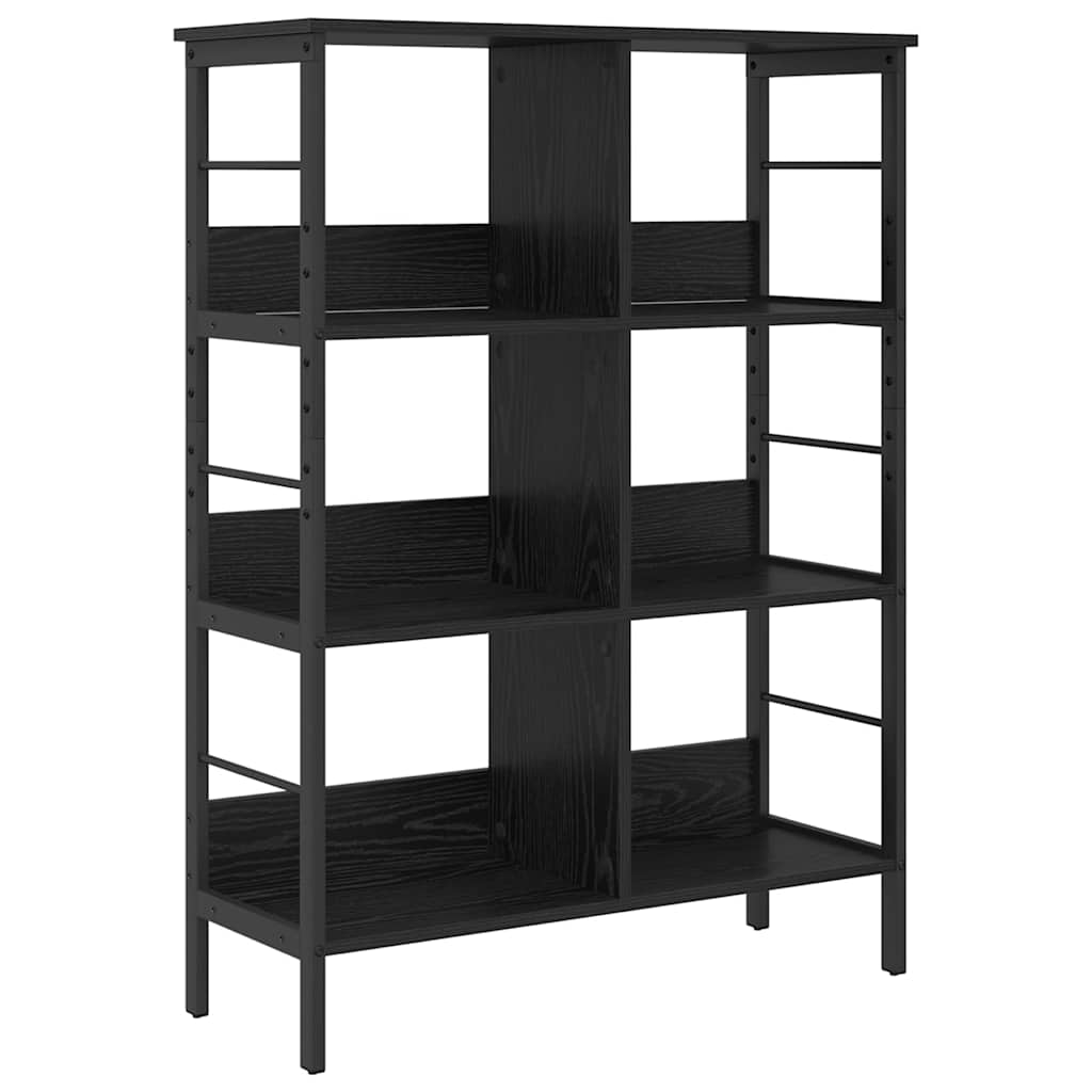 vidaXL Półka na książki Czarny Dąb 82 x 32 x 112 cm