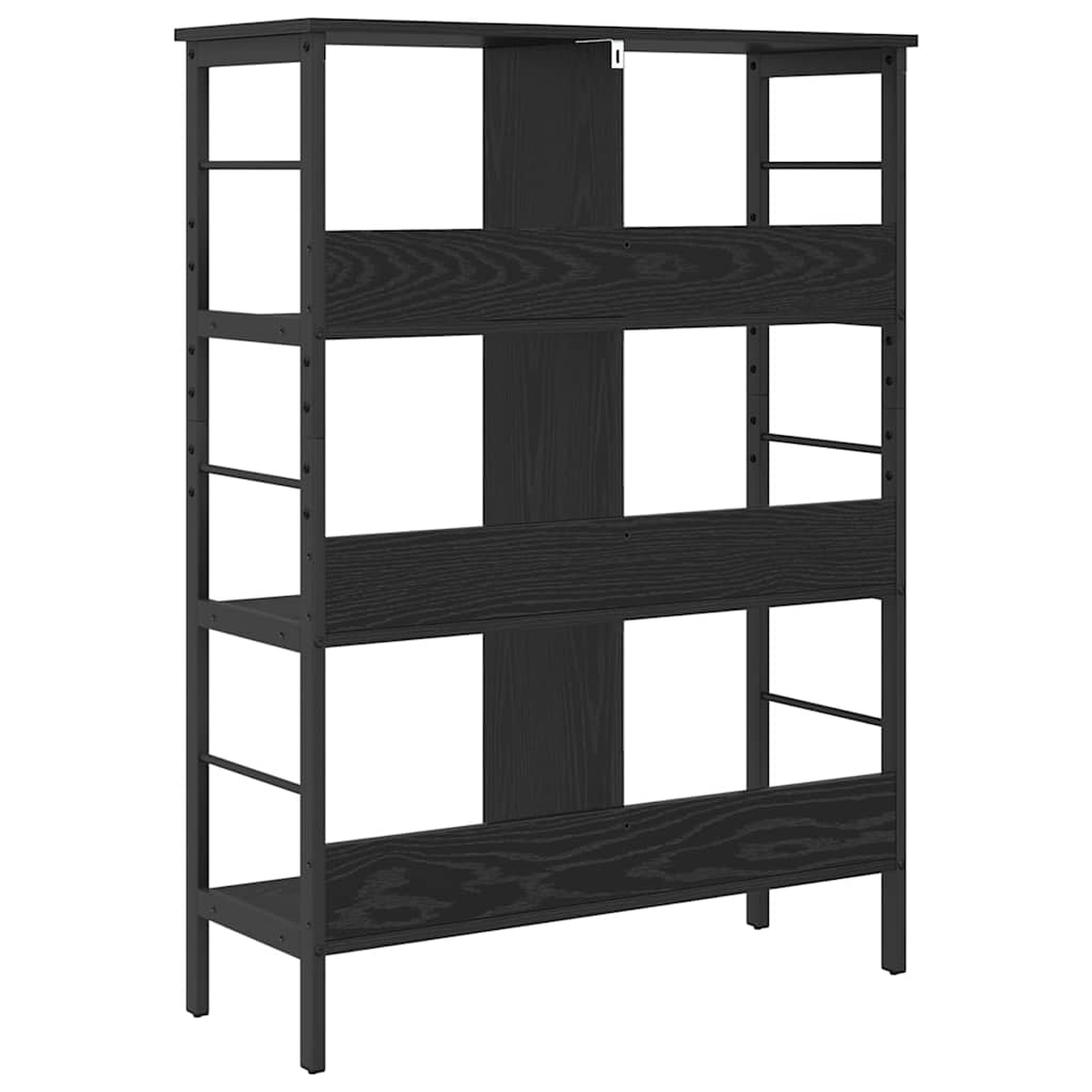 vidaXL Półka na książki Czarny Dąb 82 x 32 x 112 cm
