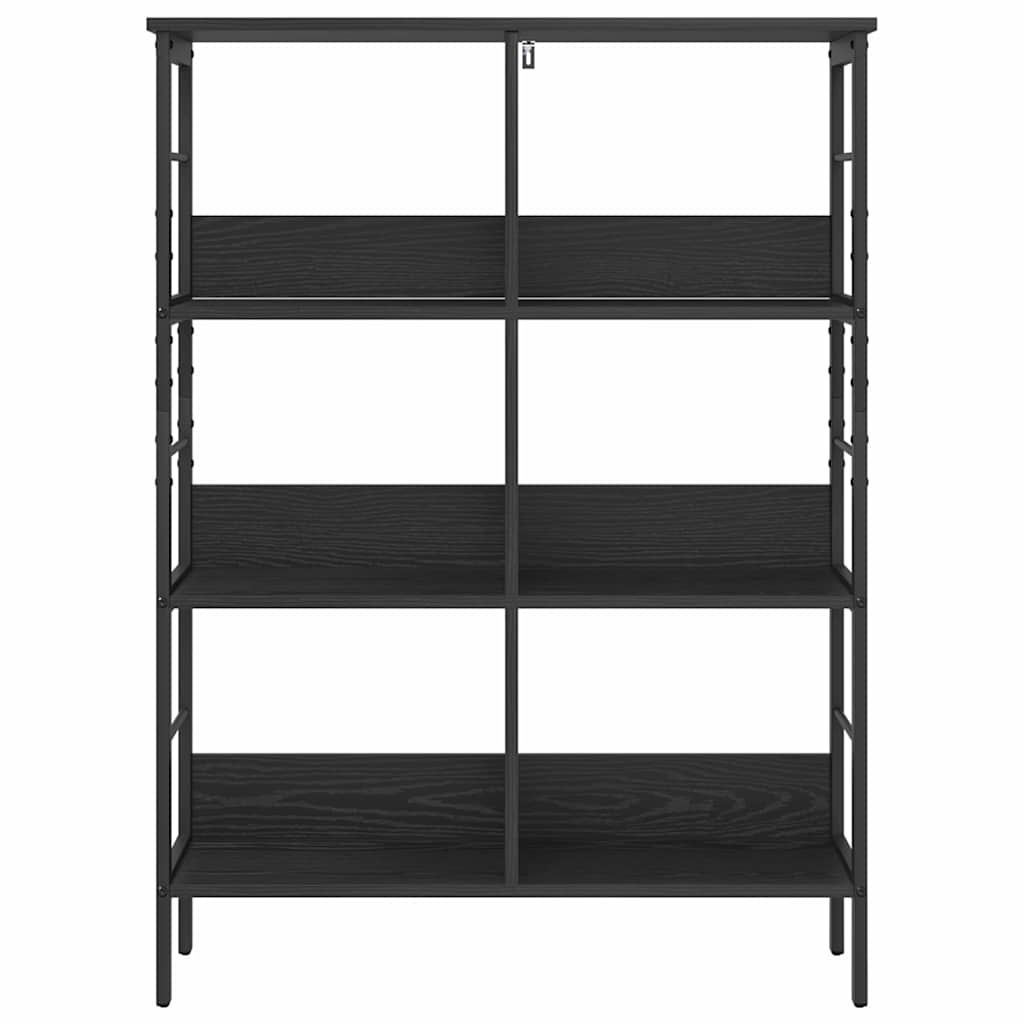 vidaXL Półka na książki Czarny Dąb 82 x 32 x 112 cm