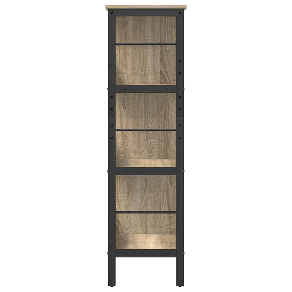 vidaXL Półka na książki Dąb Sonoma 82 x 32 x 112 cm