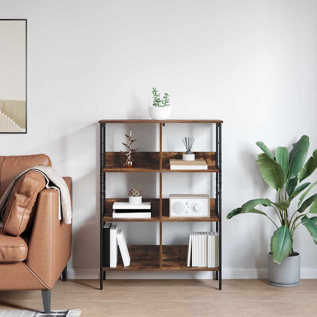 vidaXL Półka na książki Dąb wędzony 82 x 32 x 112 cm