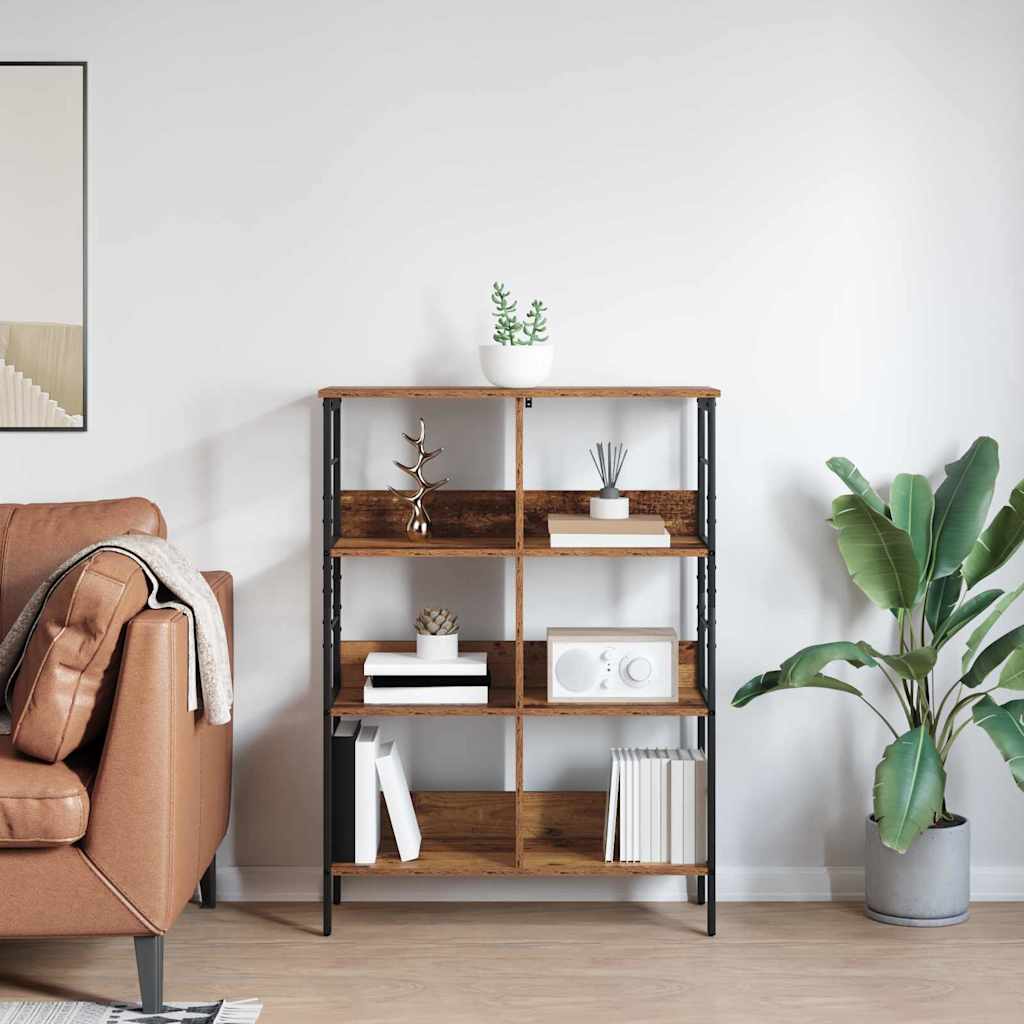 vidaXL Półka na książki Stare drewno 82 x 32 x 112 cm