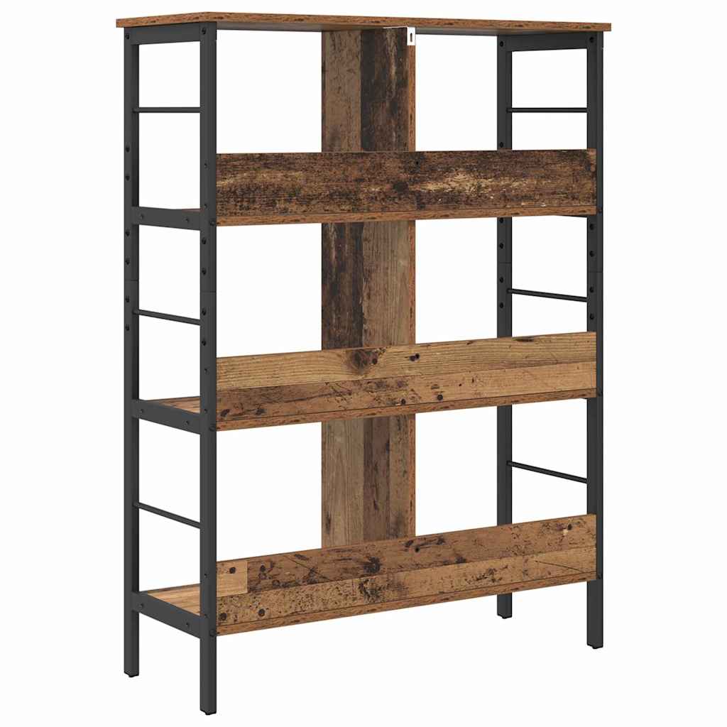 vidaXL Półka na książki Stare drewno 82 x 32 x 112 cm