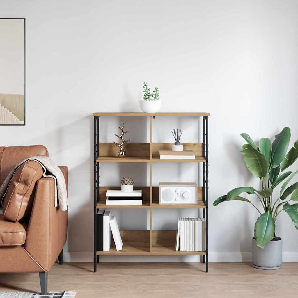 vidaXL Półka na książki Dąb rzemieślniczy 82 x 32 x 112 cm