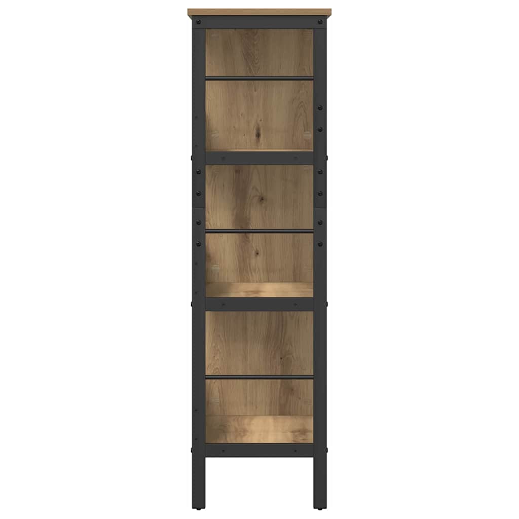 vidaXL Półka na książki Dąb rzemieślniczy 82 x 32 x 112 cm