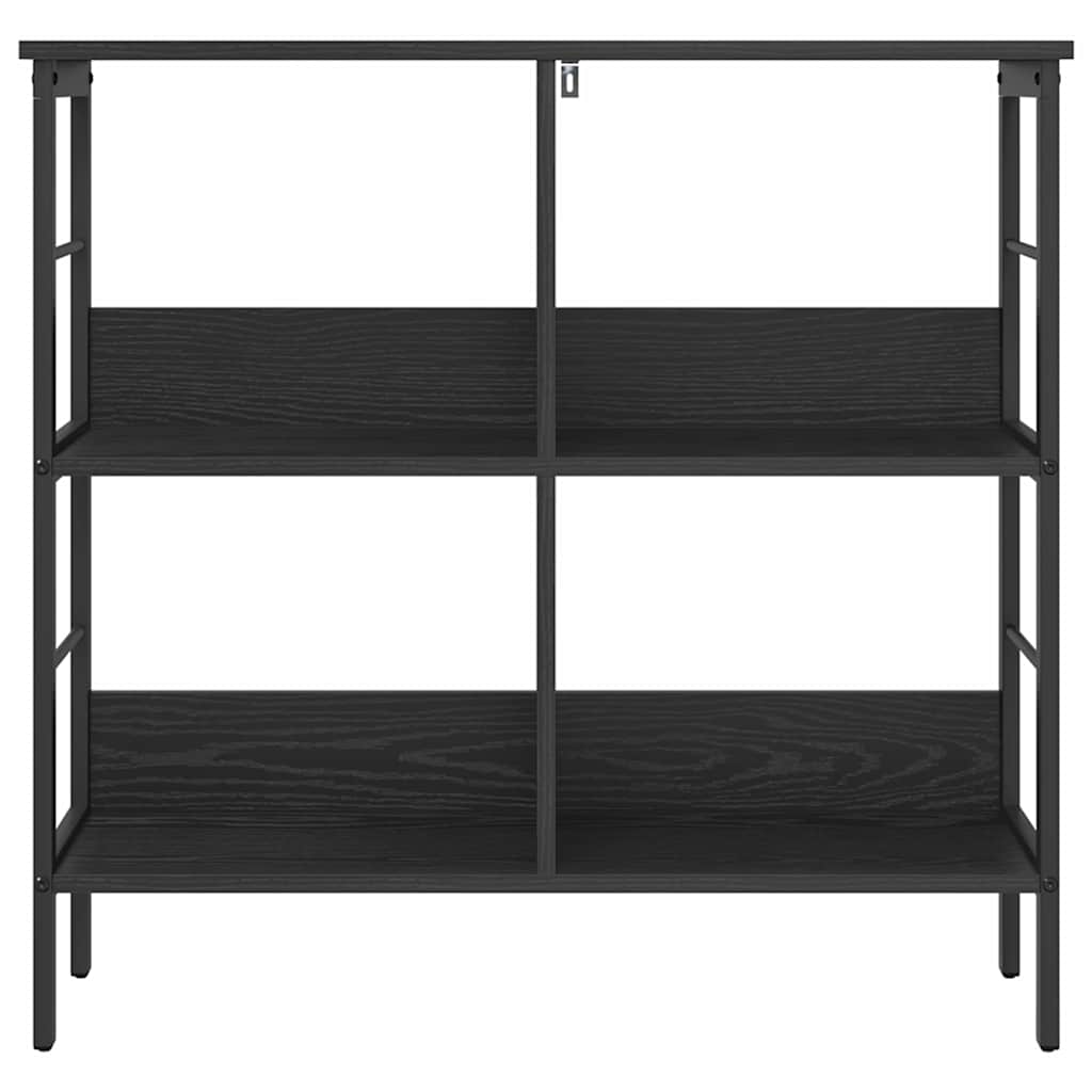 vidaXL Półka na książki Czarny Dąb 82 x 32 x 79 cm