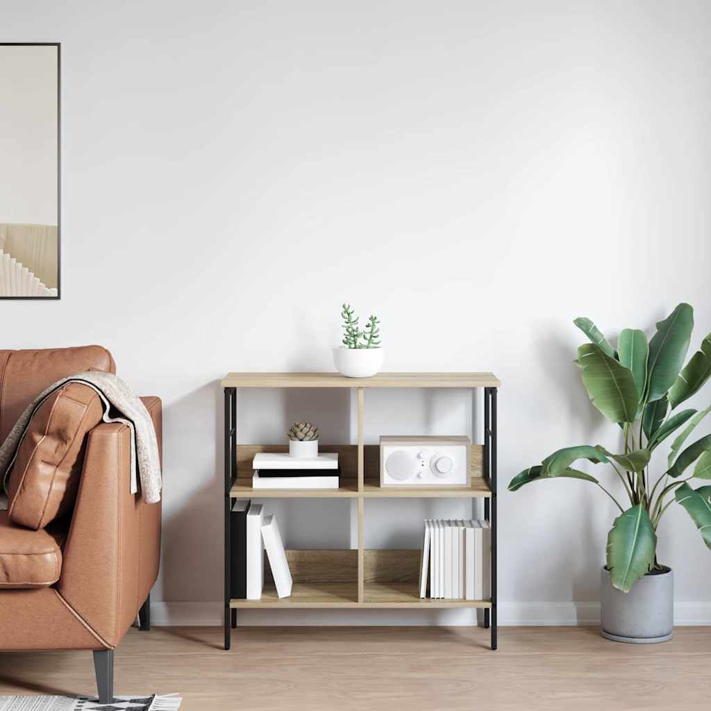 vidaXL Półka na książki Dąb Sonoma 82 x 32 x 79 cm