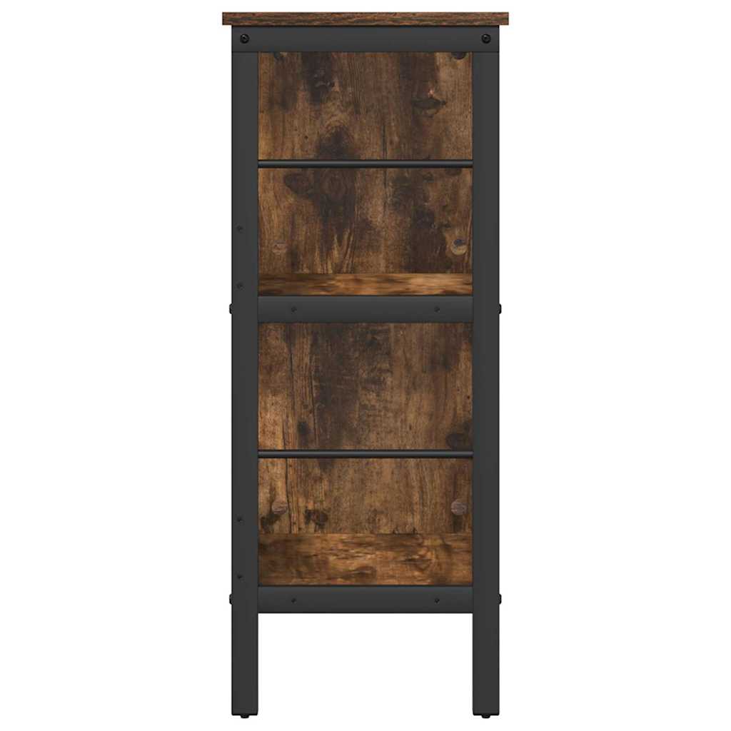 vidaXL Półka na książki Dąb wędzony 82 x 32 x 79 cm