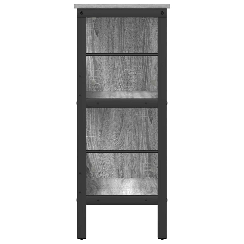 vidaXL Półka na książki Szary Sonoma 82 x 32 x 79 cm