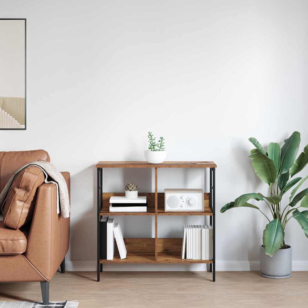 vidaXL Półka na książki Stare drewno 82 x 32 x 79 cm