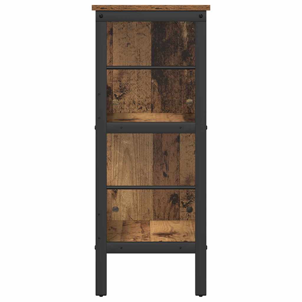vidaXL Półka na książki Stare drewno 82 x 32 x 79 cm